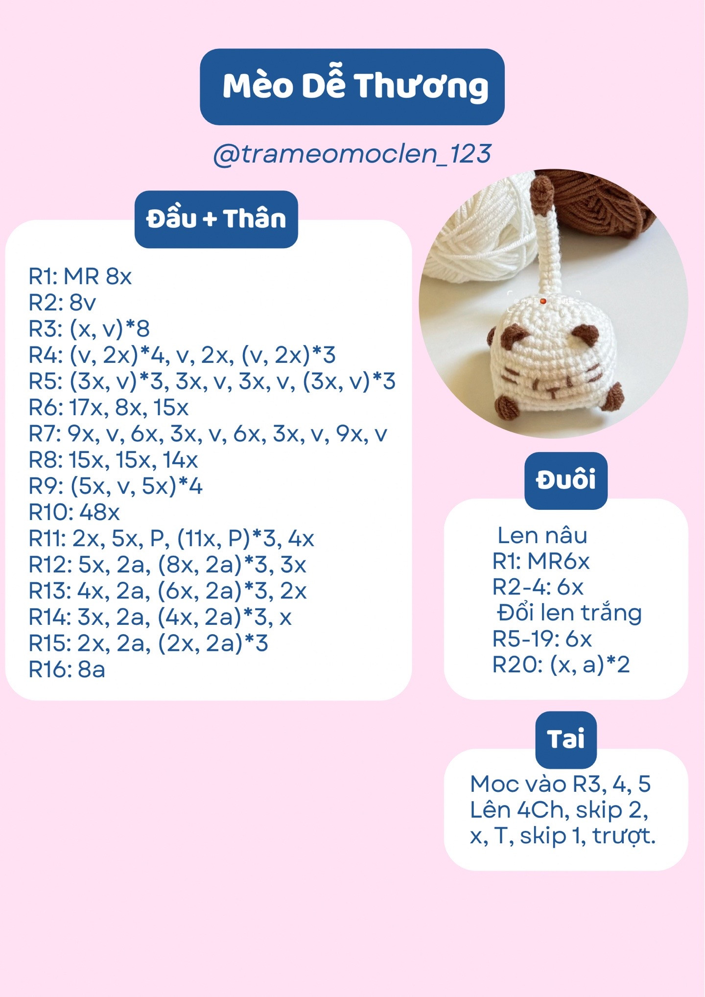 Chubby Cat Crochet Pattern for Cute Amigurumi