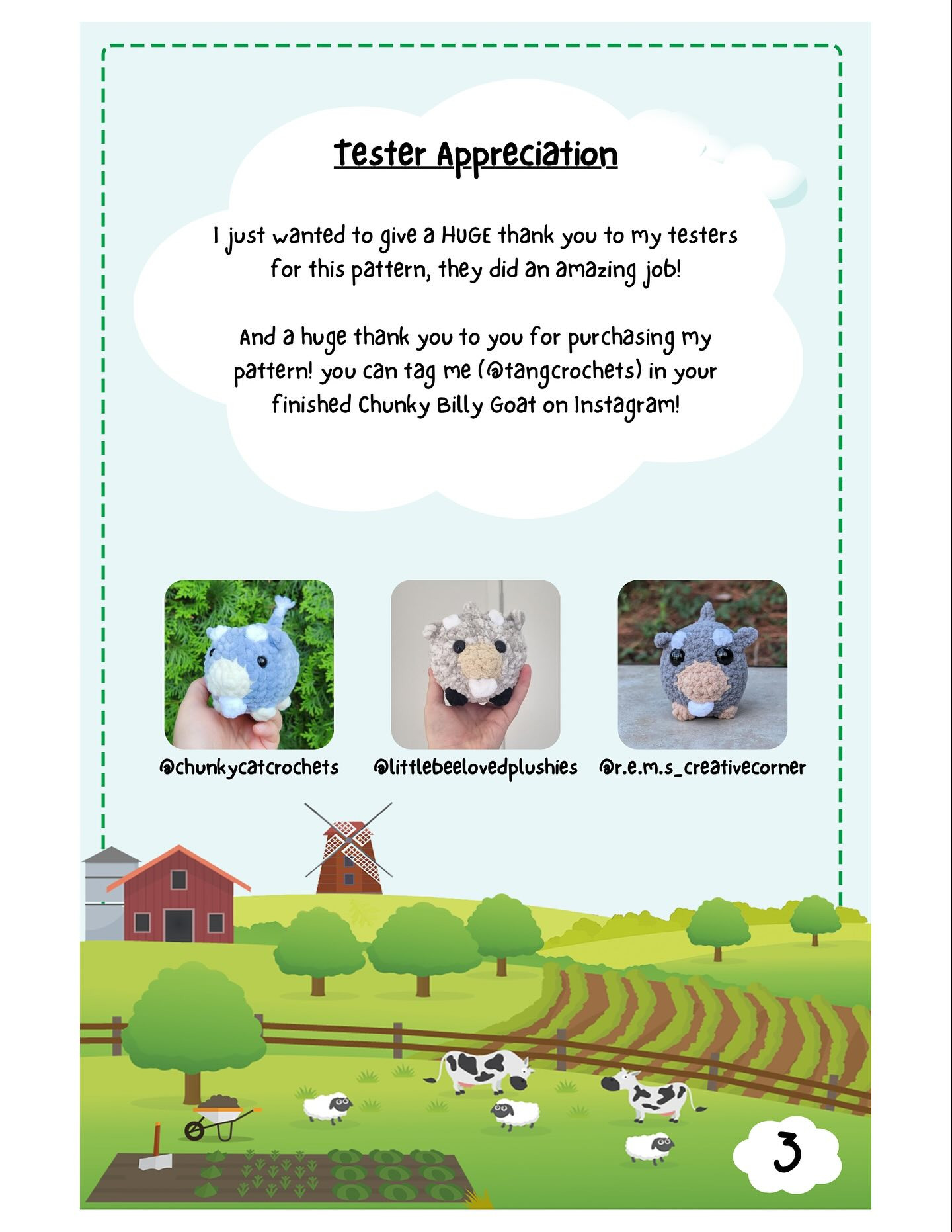 Chunky Billy-Goat Amigurumi No-Sew Crochet Pattern