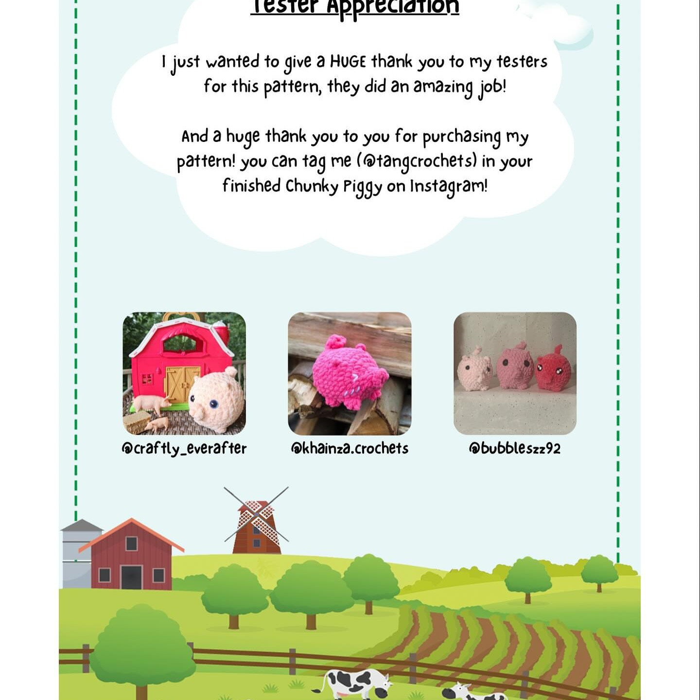 Chunky Piggy No-Sew Crochet Pattern for Beginners