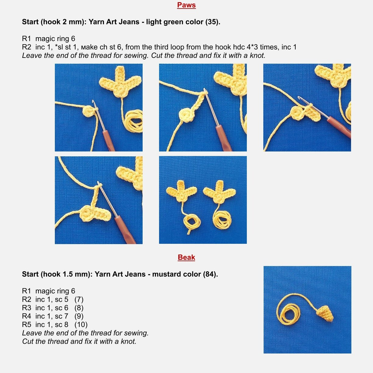 Colorful Crochet Hen Pattern for Beginners