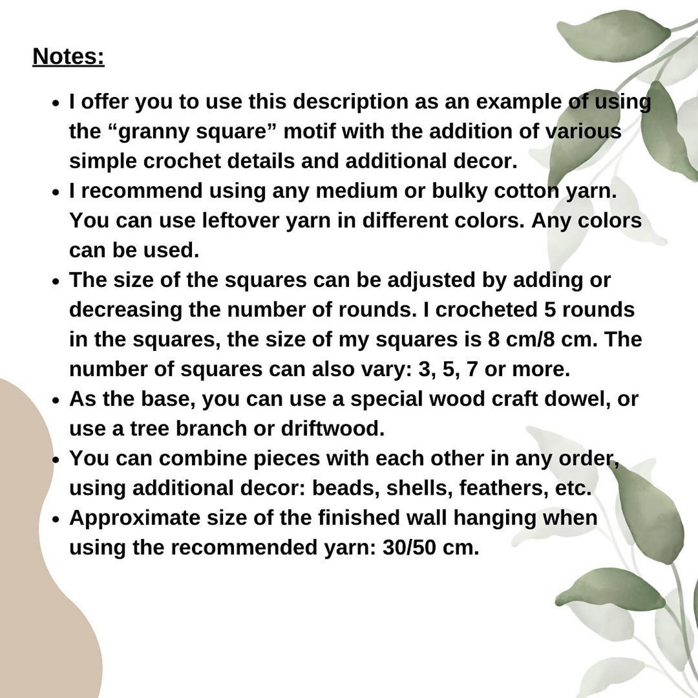 Colorful Crochet Wall Hanging with Geometric Patterns and Flowers