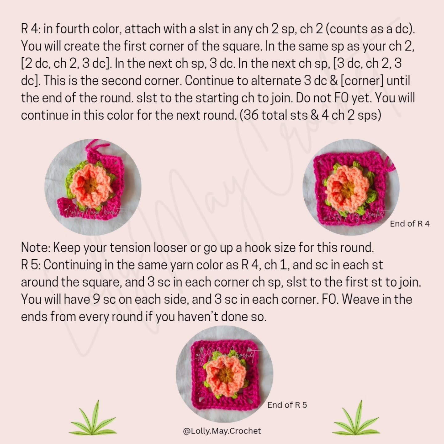 Colorful Marcella Granny Square Crochet Pattern for Beginners