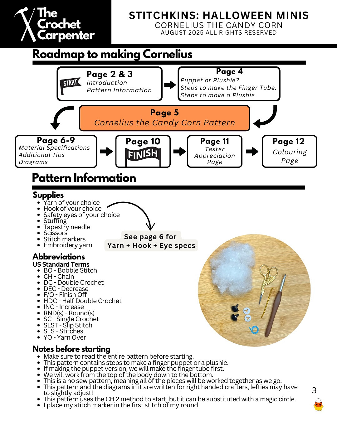 Cornelius the Candy Corn: Spooky Halloween Crochet Fun