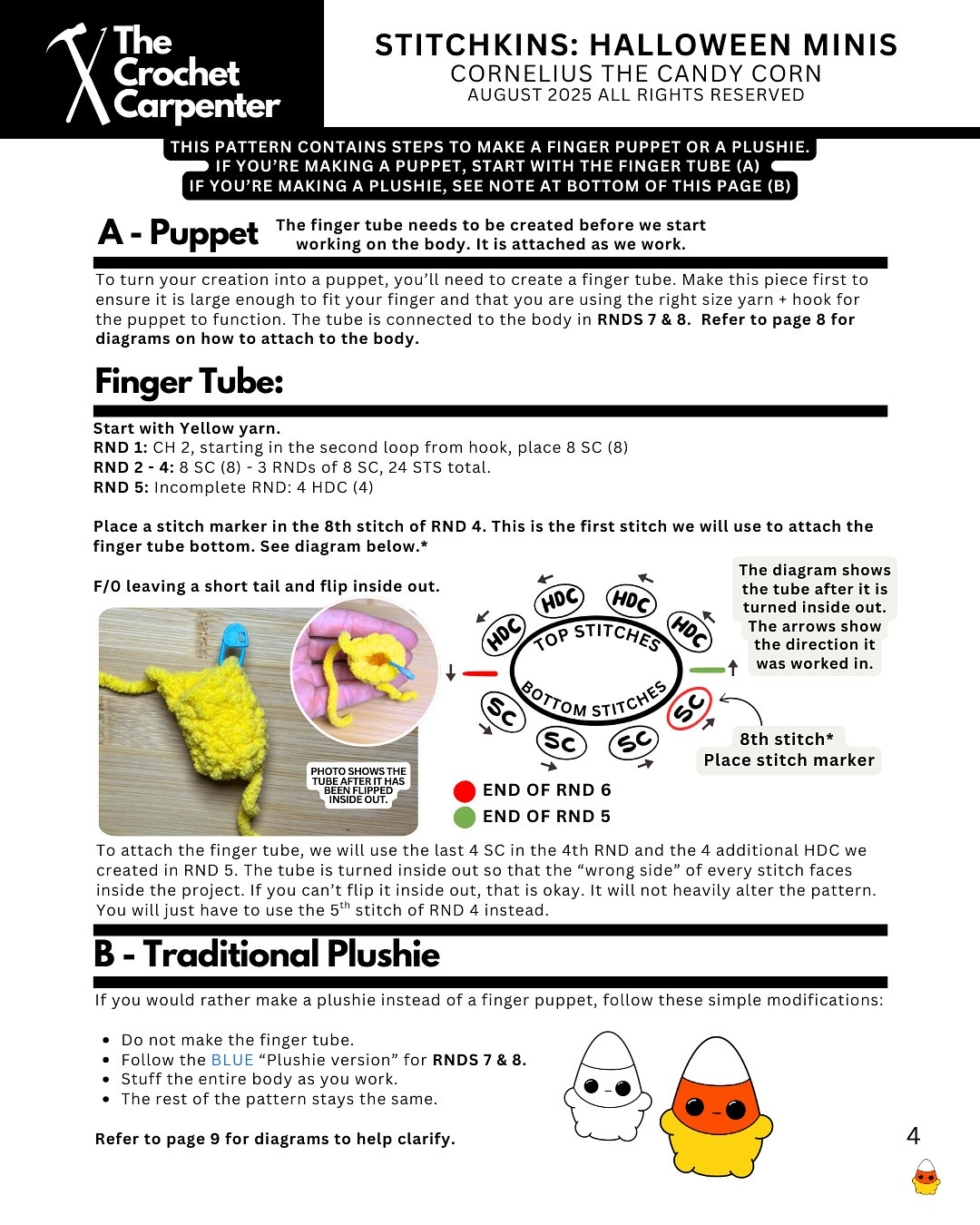 Cornelius the Candy Corn: Spooky Halloween Crochet Fun