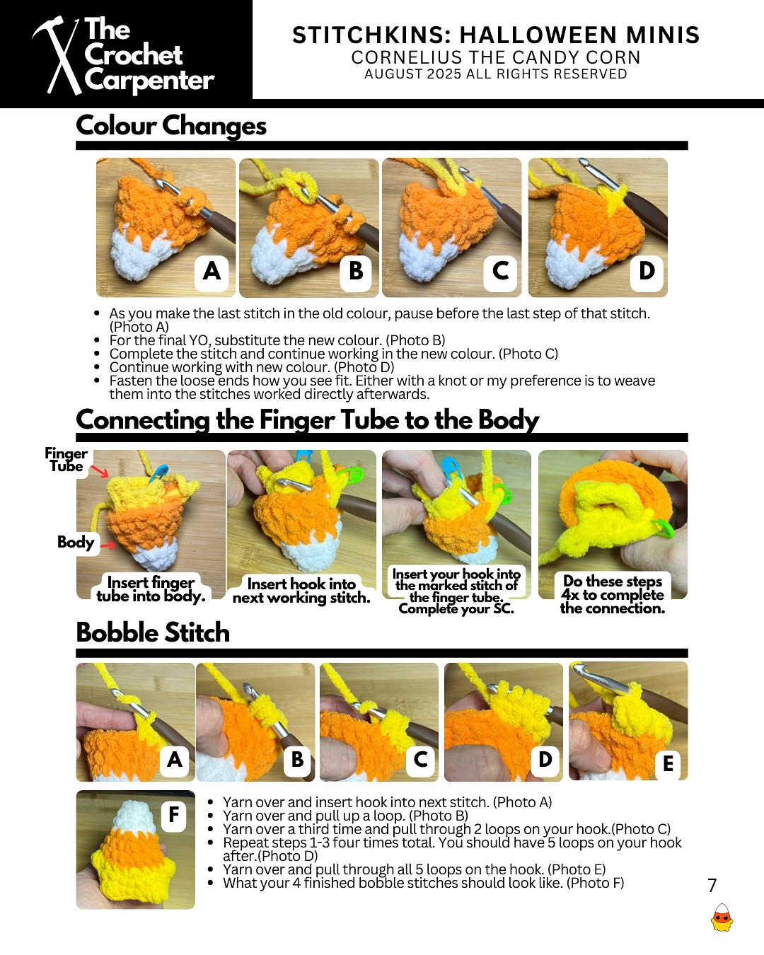 Cornelius the Candy Corn: Spooky Halloween Crochet Fun