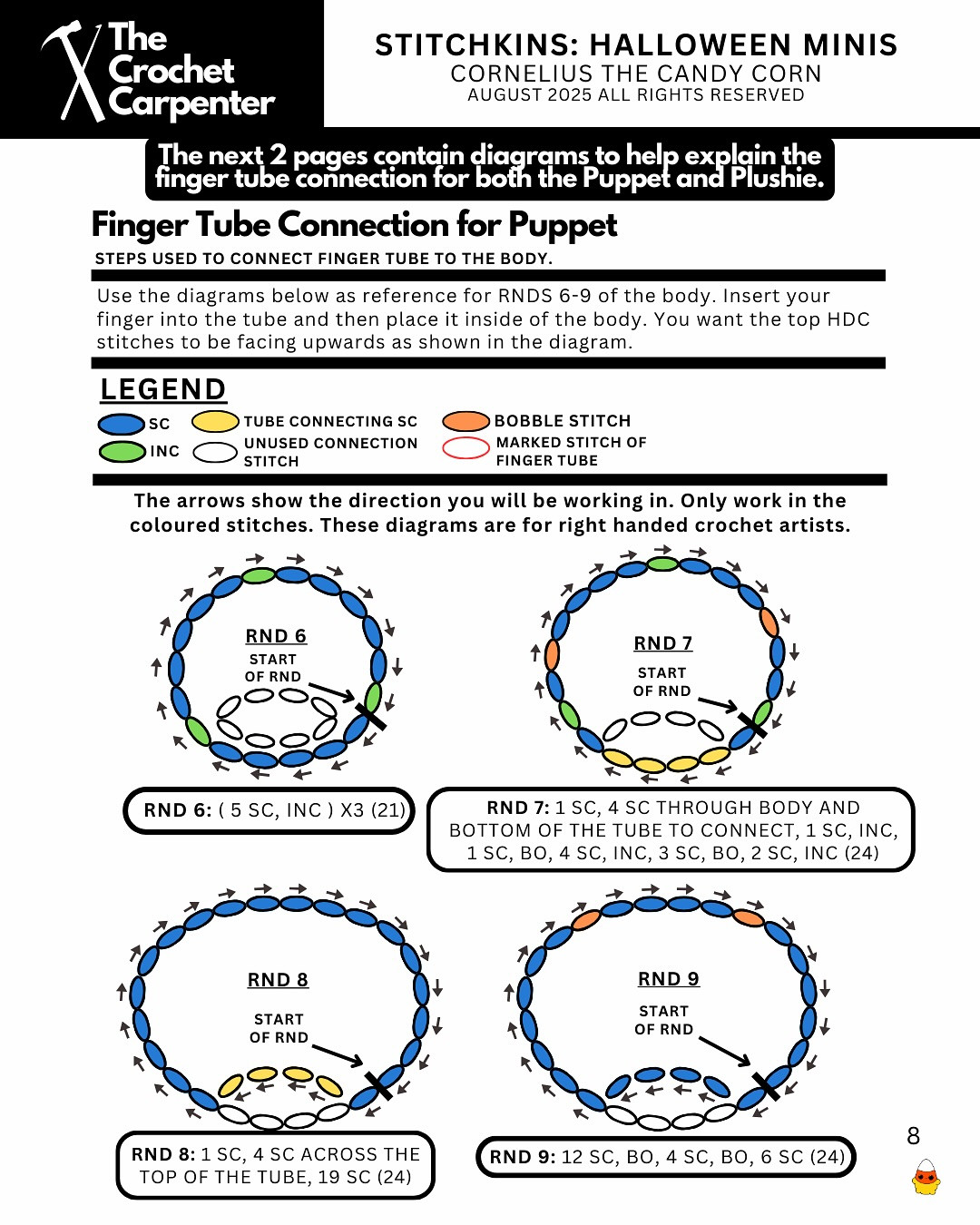 Cornelius the Candy Corn: Spooky Halloween Crochet Fun