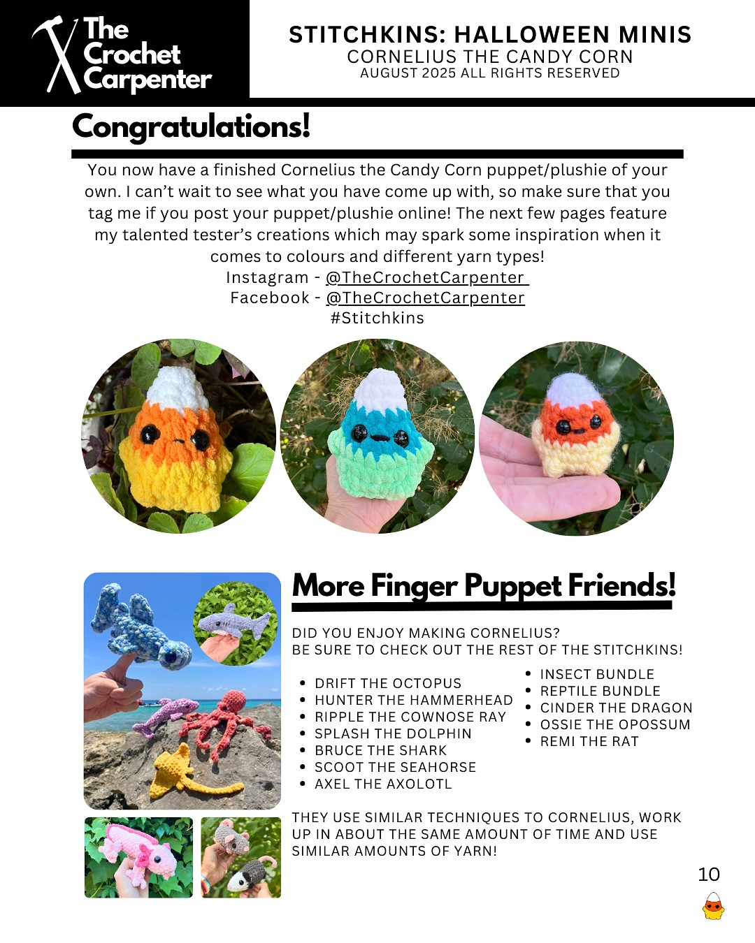 Cornelius the Candy Corn: Spooky Halloween Crochet Fun