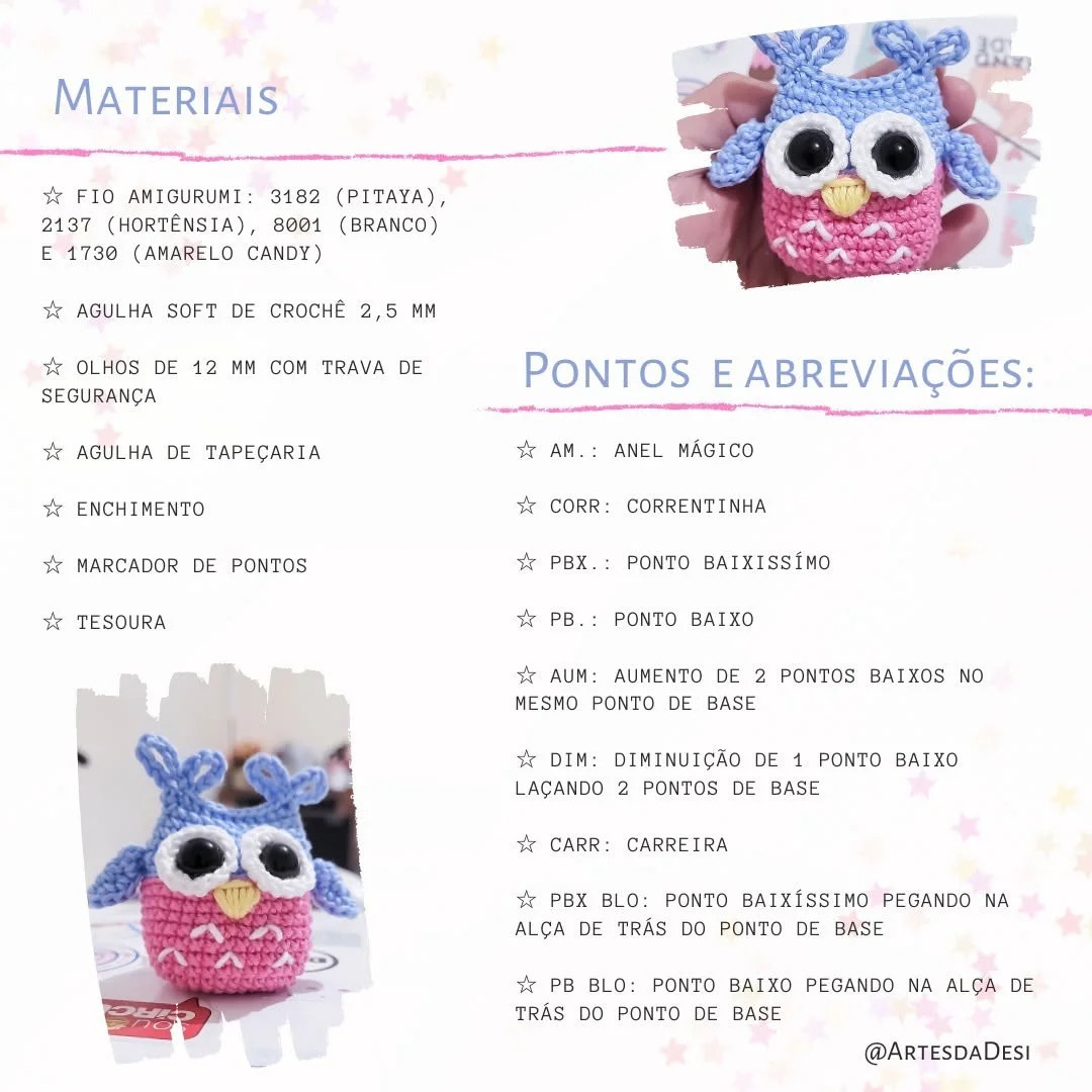 Corujinha de Crochê: Receita Gratuita Passo a Passo