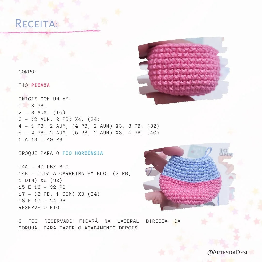 Corujinha de Crochê: Receita Gratuita Passo a Passo