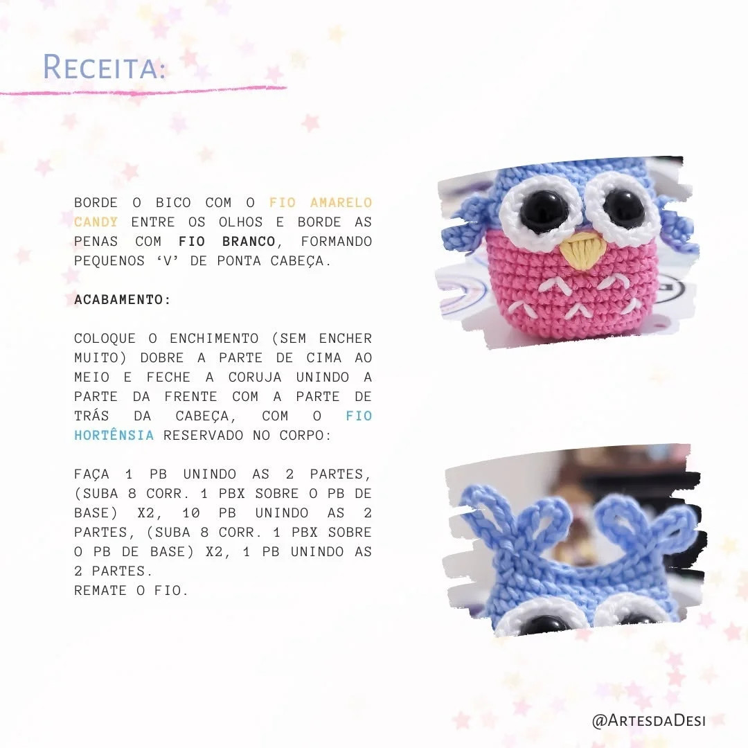 Corujinha de Crochê: Receita Gratuita Passo a Passo