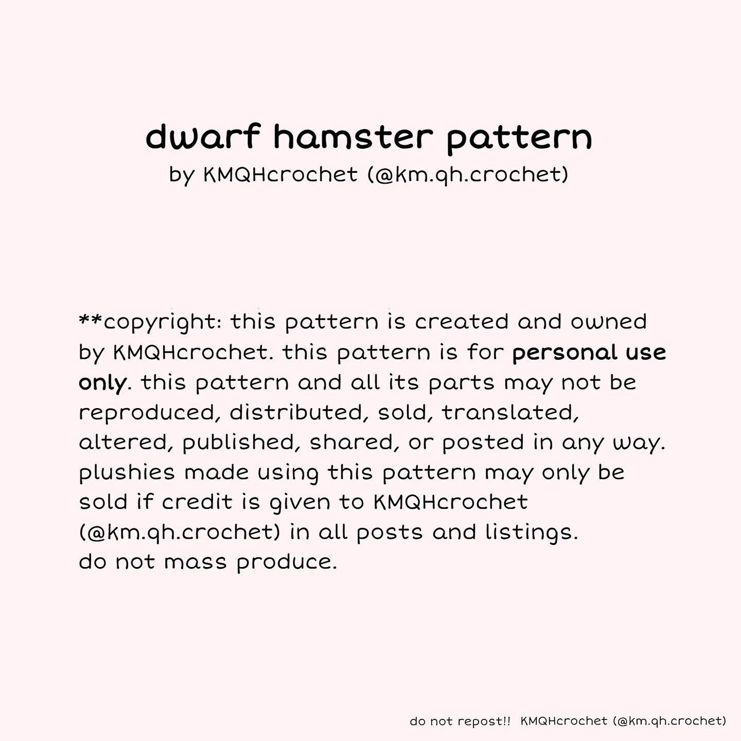 Cozy Crochet Dwarf Hamster Plushies Delight