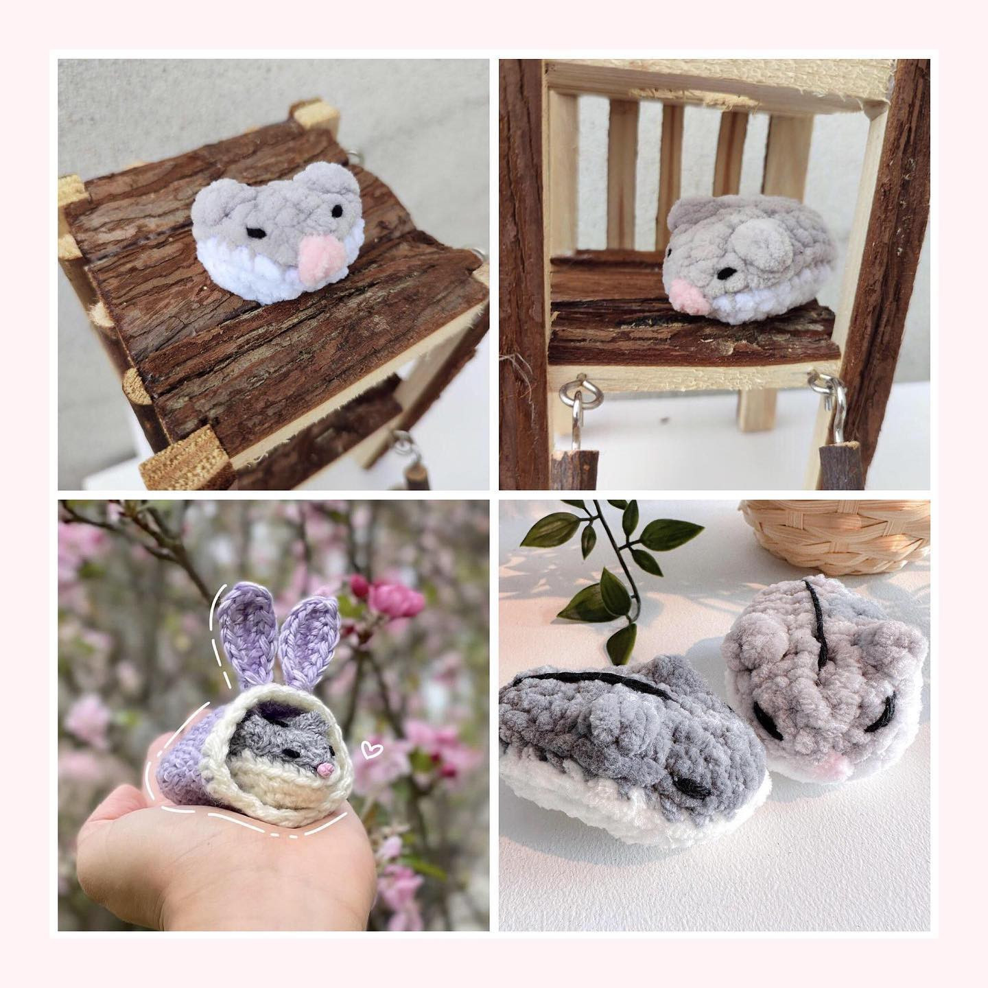 Cozy Crochet Dwarf Hamster Plushies Delight