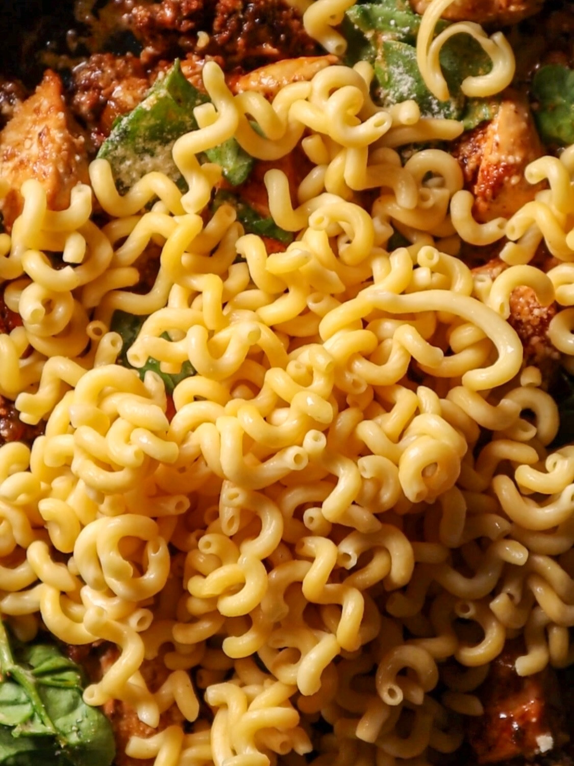 Creamy Chicken and Chorizo Delight with Spinach