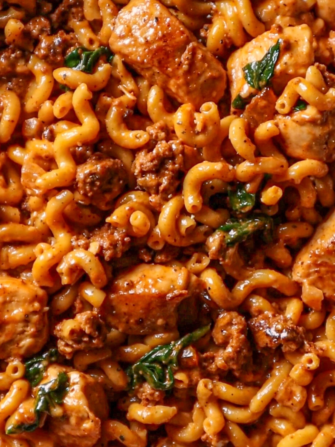 Creamy Chicken and Chorizo Delight with Spinach