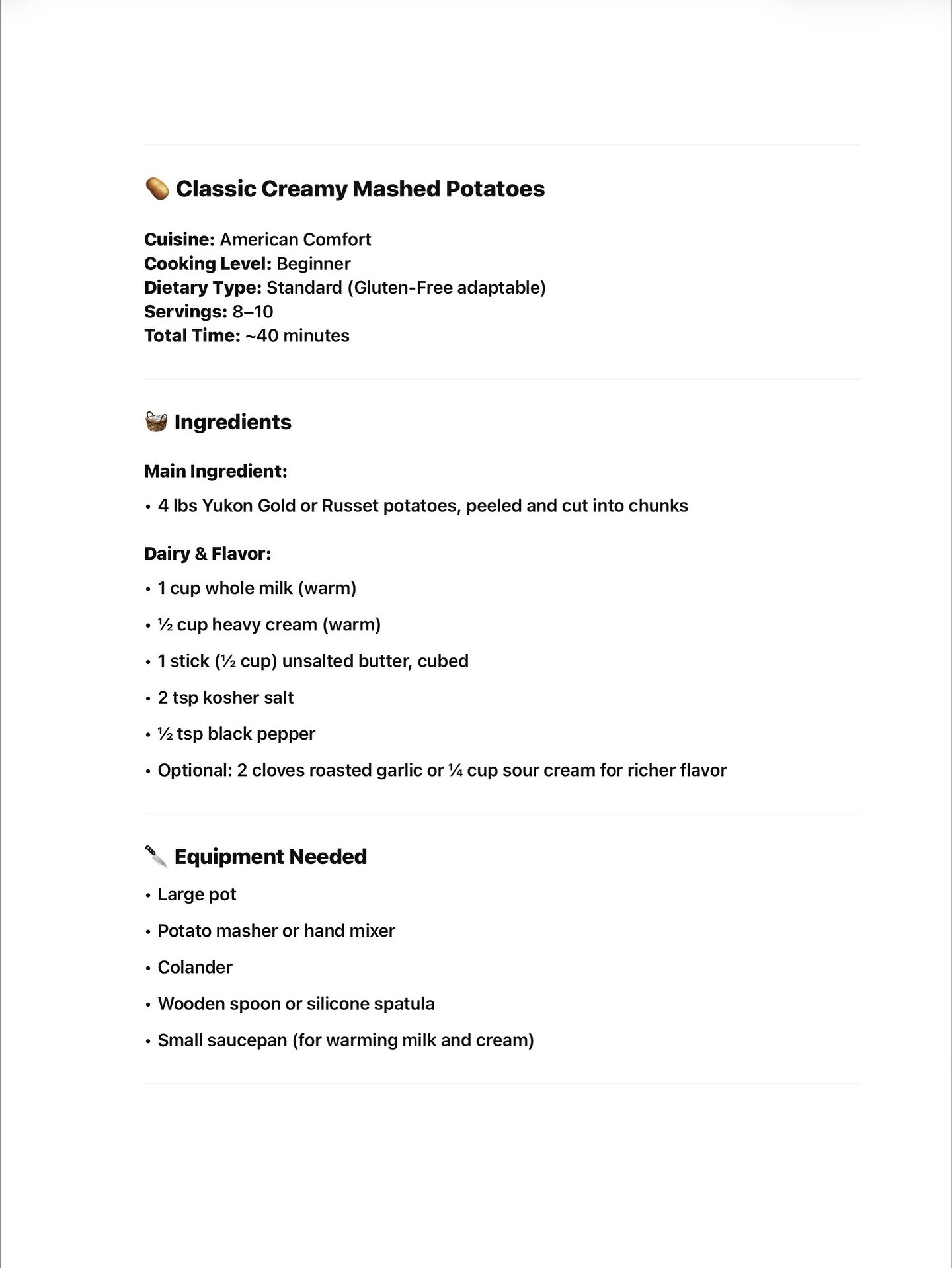 Creamy Dreamy Mashed Potatoes Delight