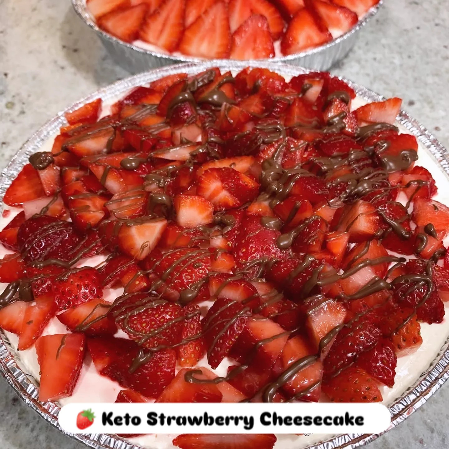 Creamy Keto Cheesecake Strawberries Delight