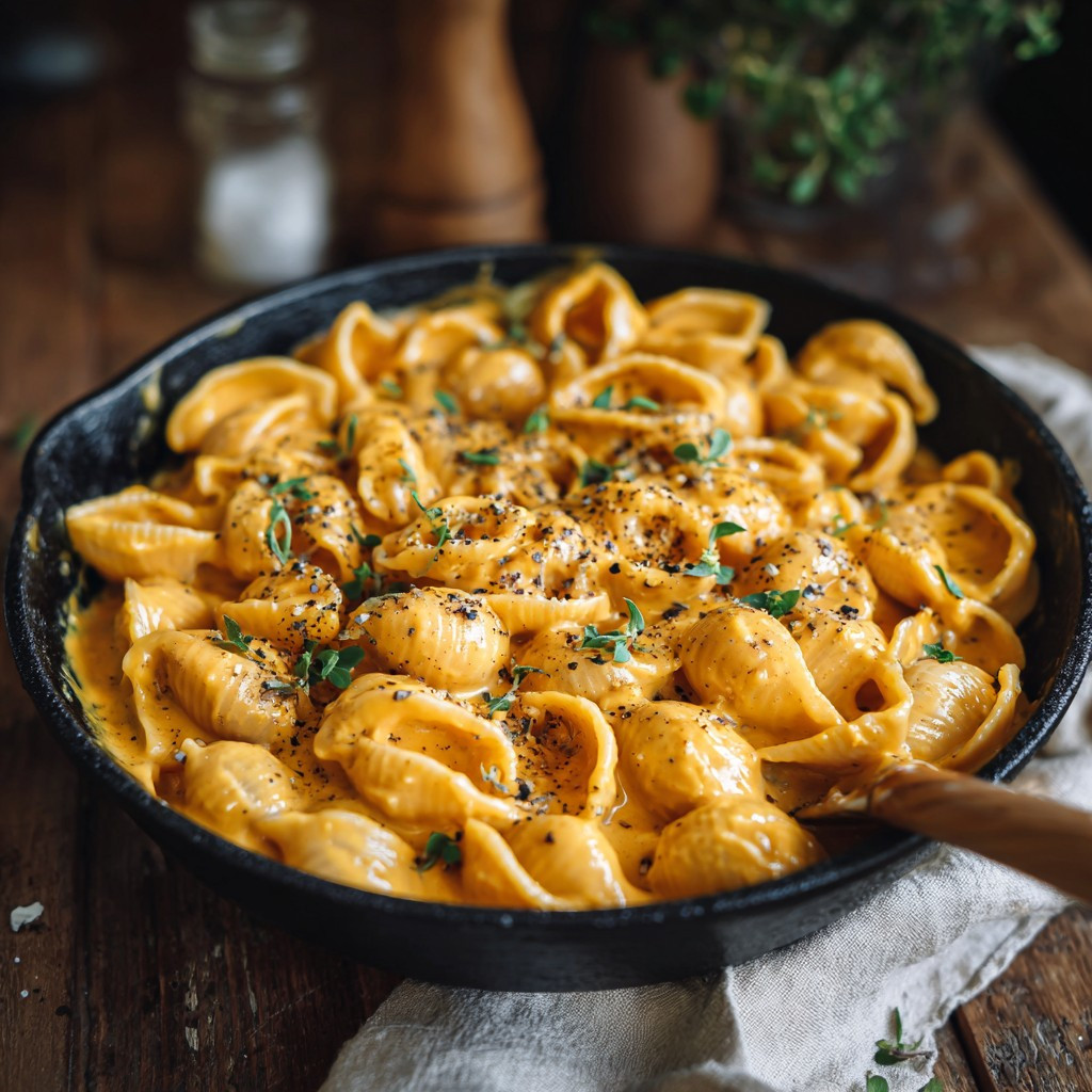 Creamy Pumpkin Vegan Mac & Cheese Delight