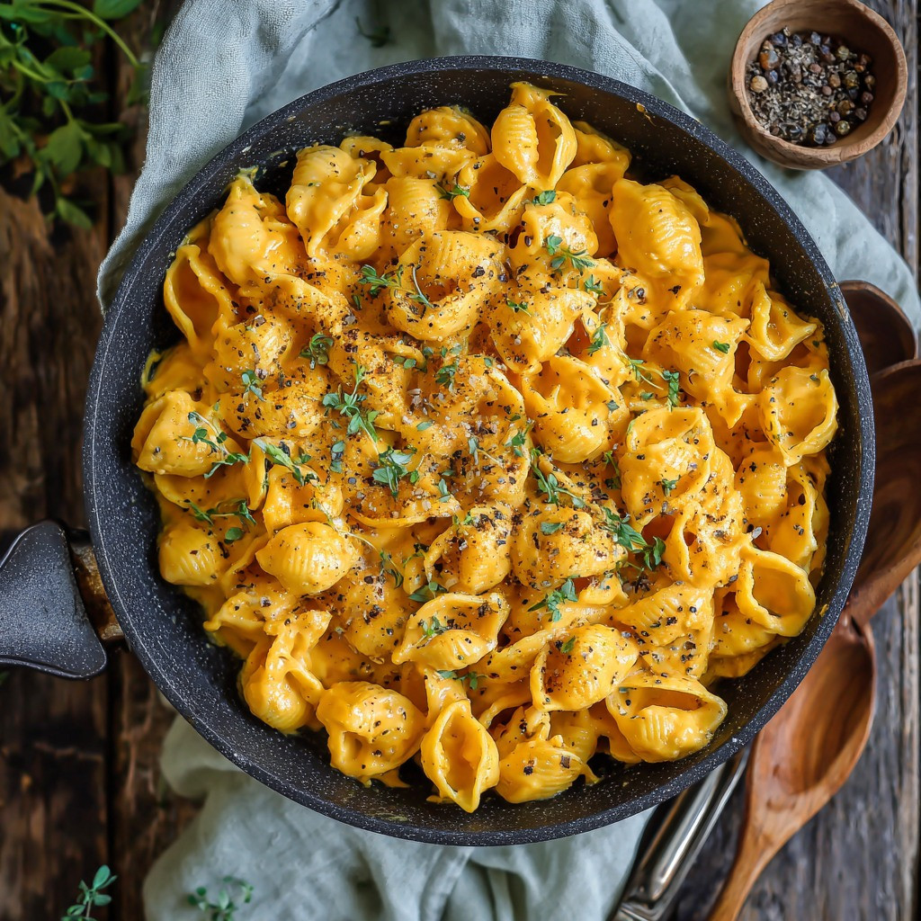 Creamy Pumpkin Vegan Mac & Cheese Delight