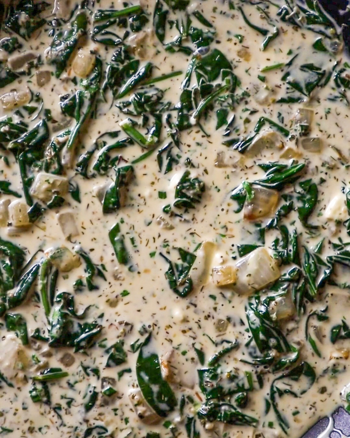 Creamy Spinach Feta Pasta with Garlic Crunch