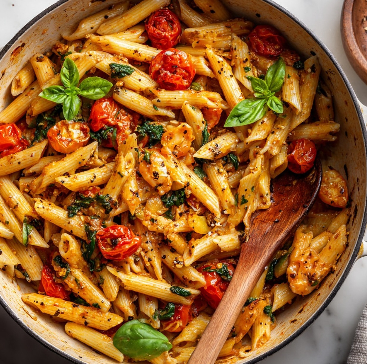 Creamy Tomato Basil Penne Delight