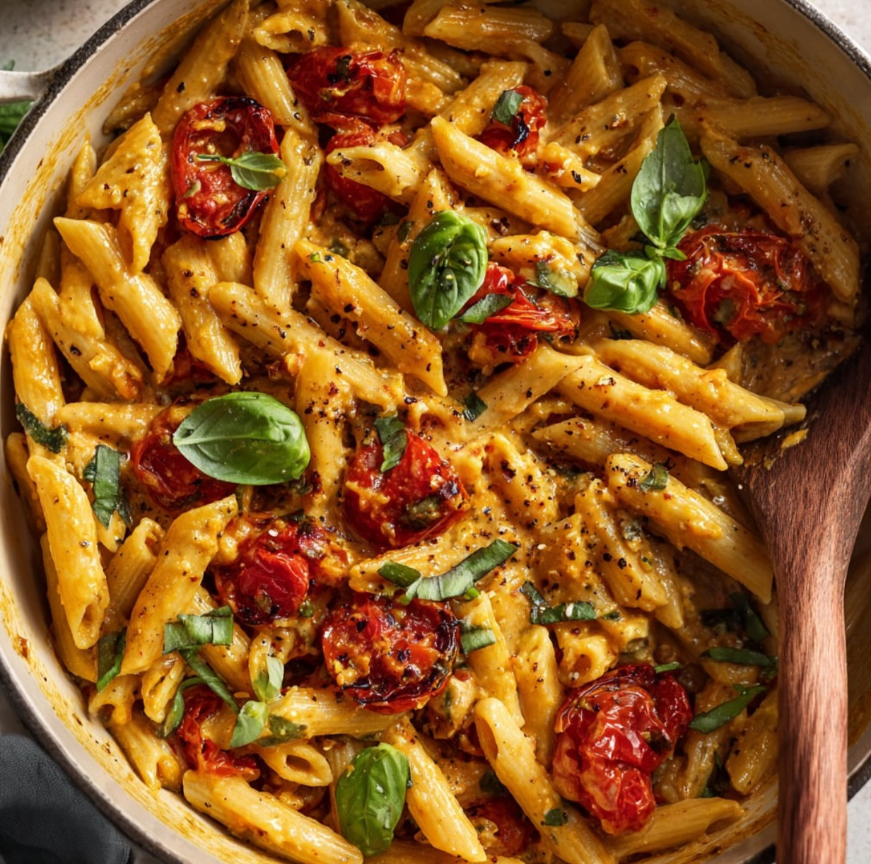 Creamy Tomato Basil Penne Delight