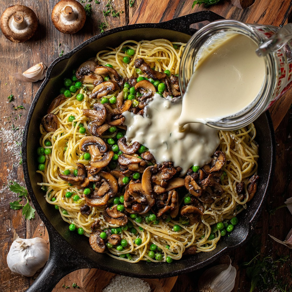 Creamy Vegan Carbonara with Smoky Coconut Bacon