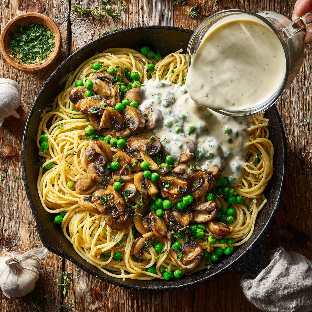 Creamy Vegan Carbonara with Smoky Coconut Bacon