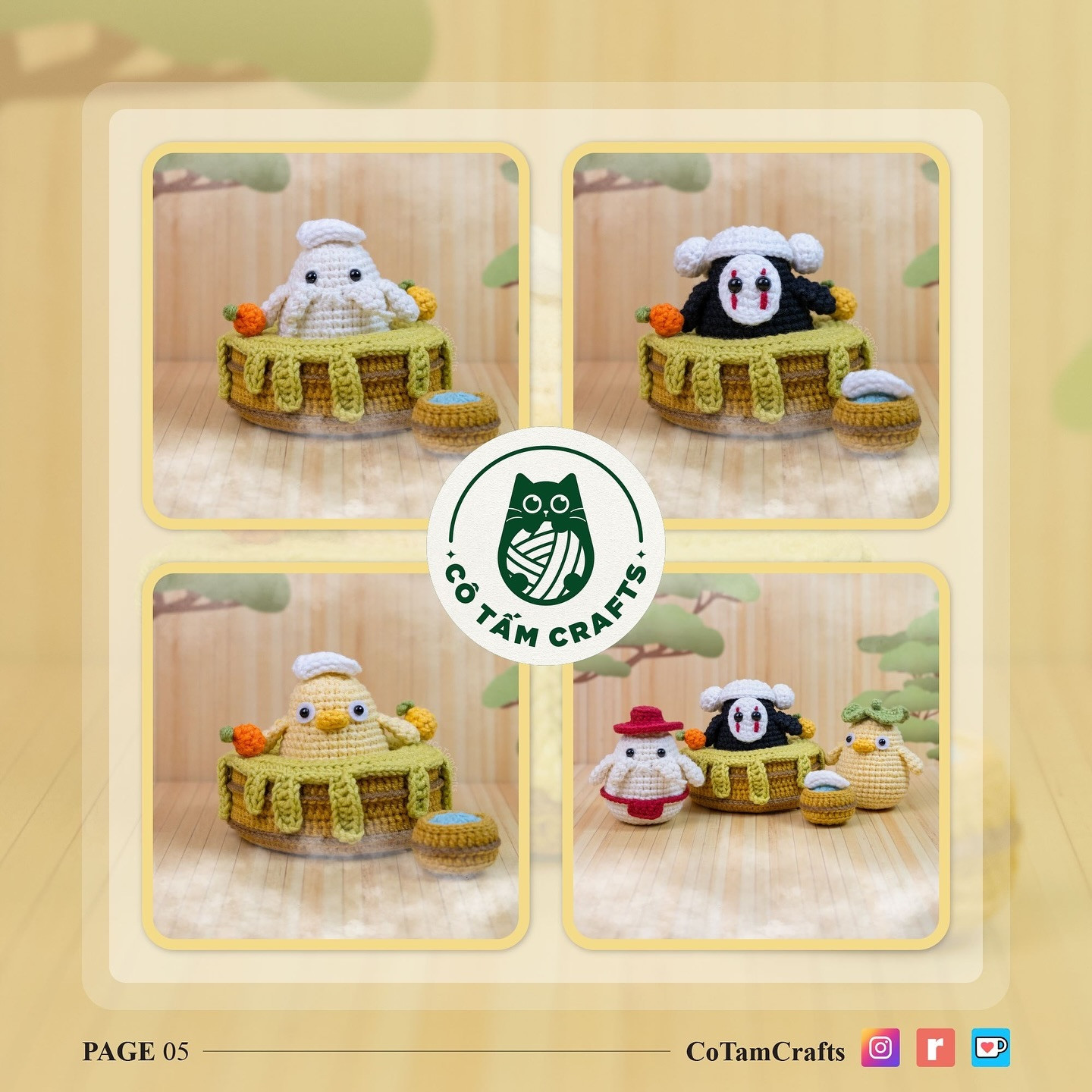 Create a Cozy Hinoki Bath Bucket with This Free Crochet Pattern