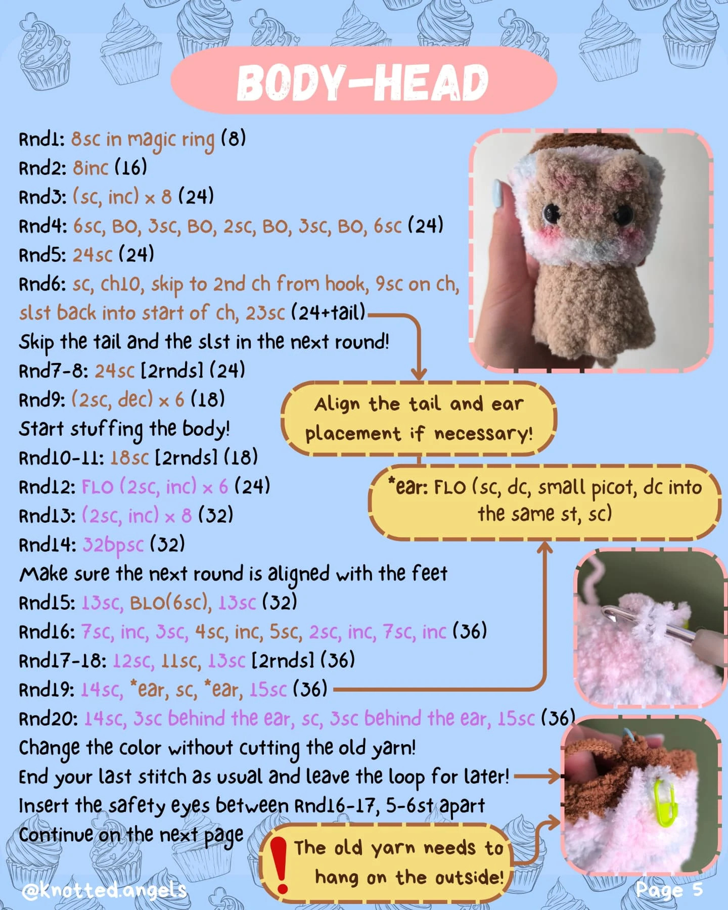 Create a Cute Cat-Cake Crochet for Birthdays - Free, No Sew!