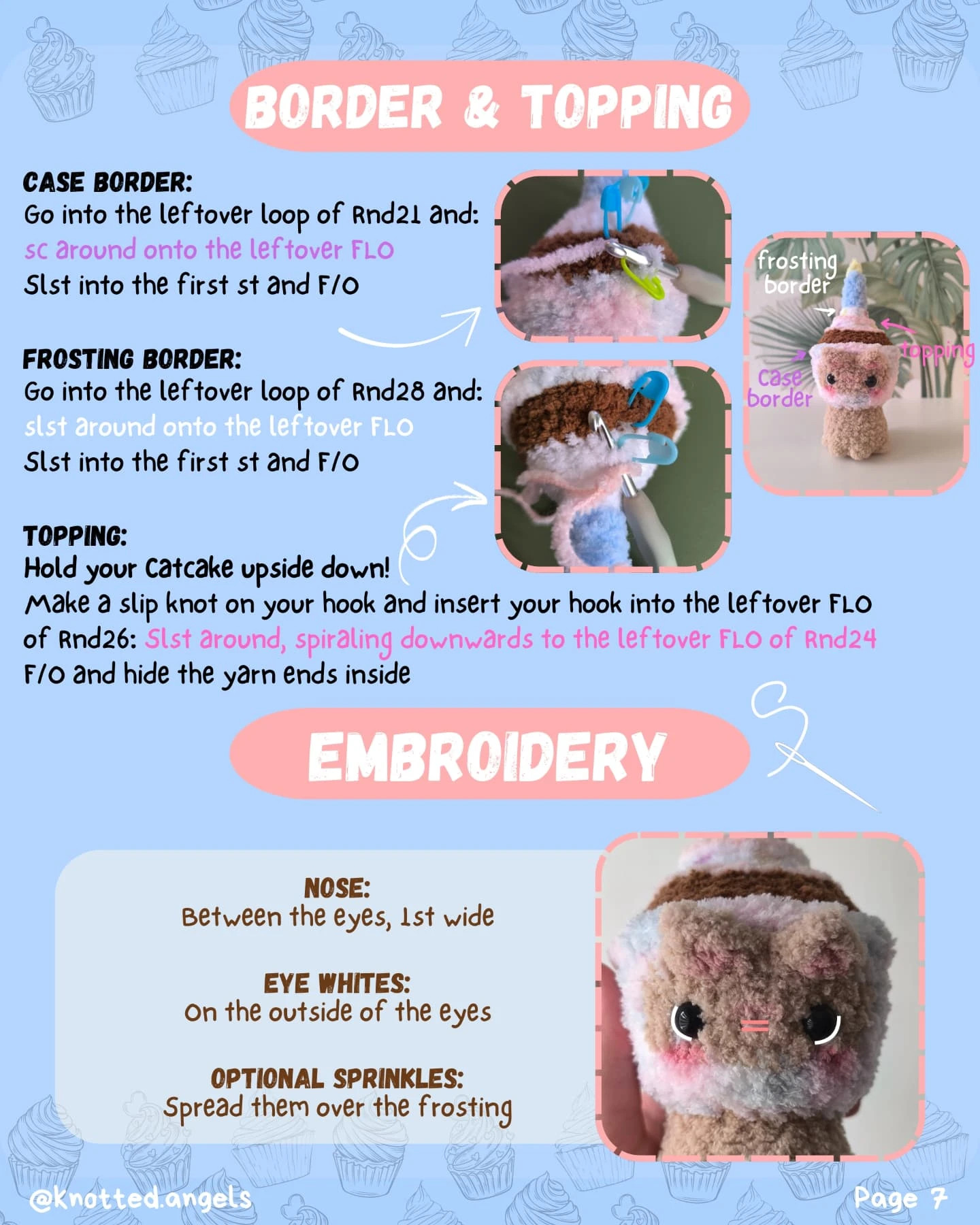 Create a Cute Cat-Cake Crochet for Birthdays - Free, No Sew!