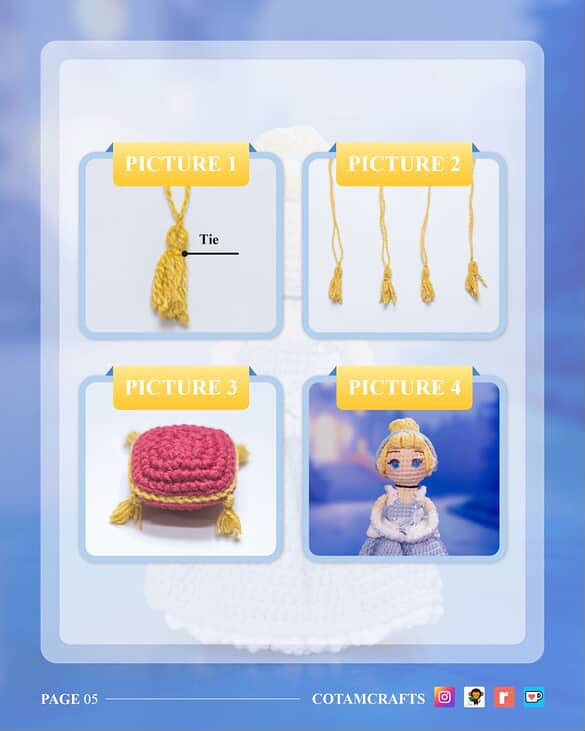 Create a Royal Slipper Pillow with Crochet Magic