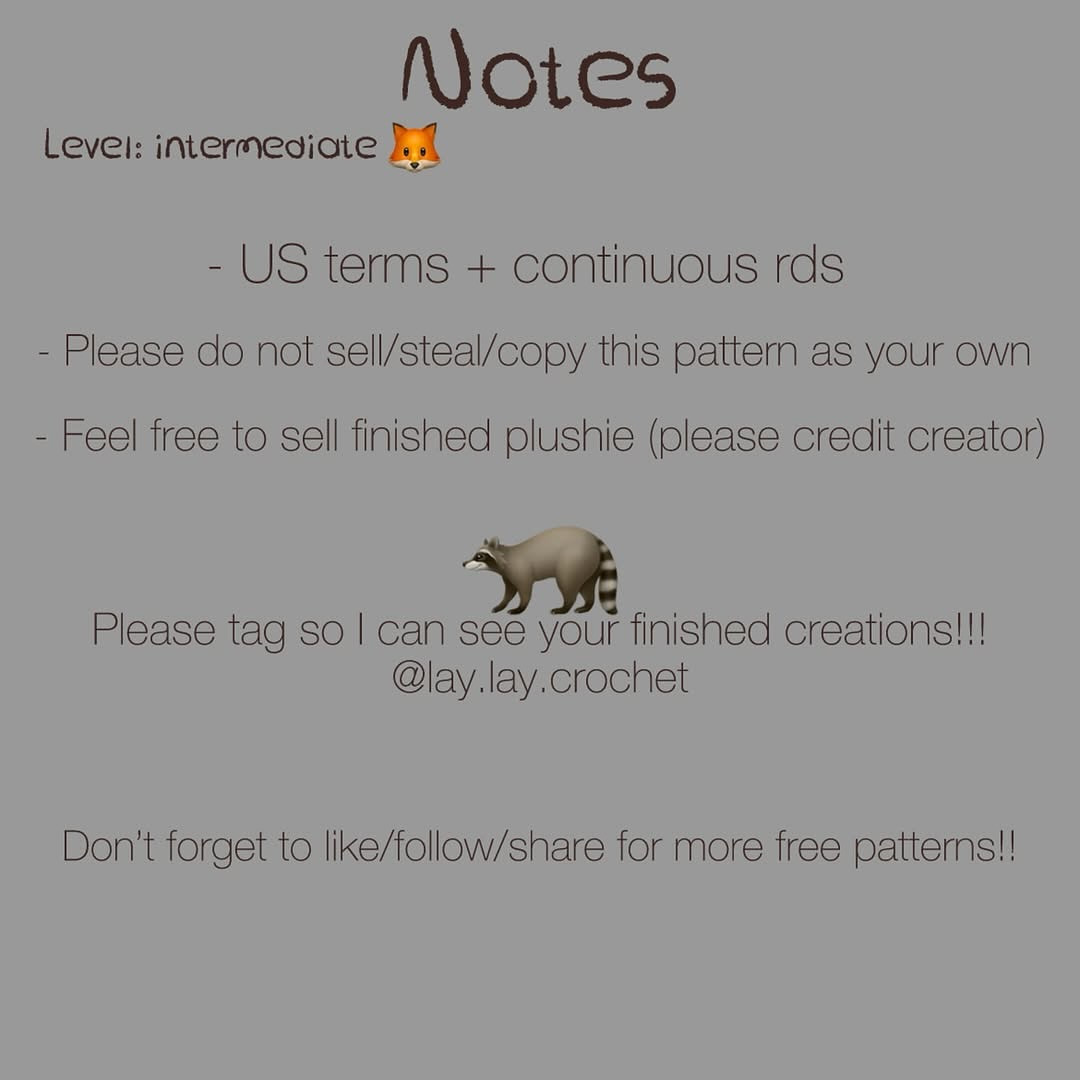 Create Adorable Fox and Raccoon Crochet Plushies with This Free Pattern