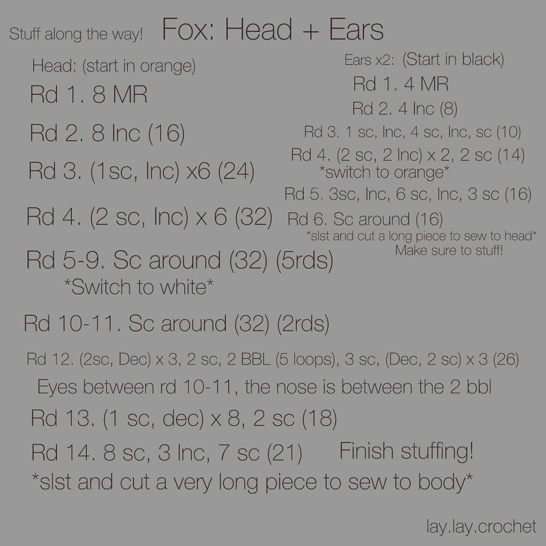 Create Adorable Fox and Raccoon Crochet Plushies with This Free Pattern