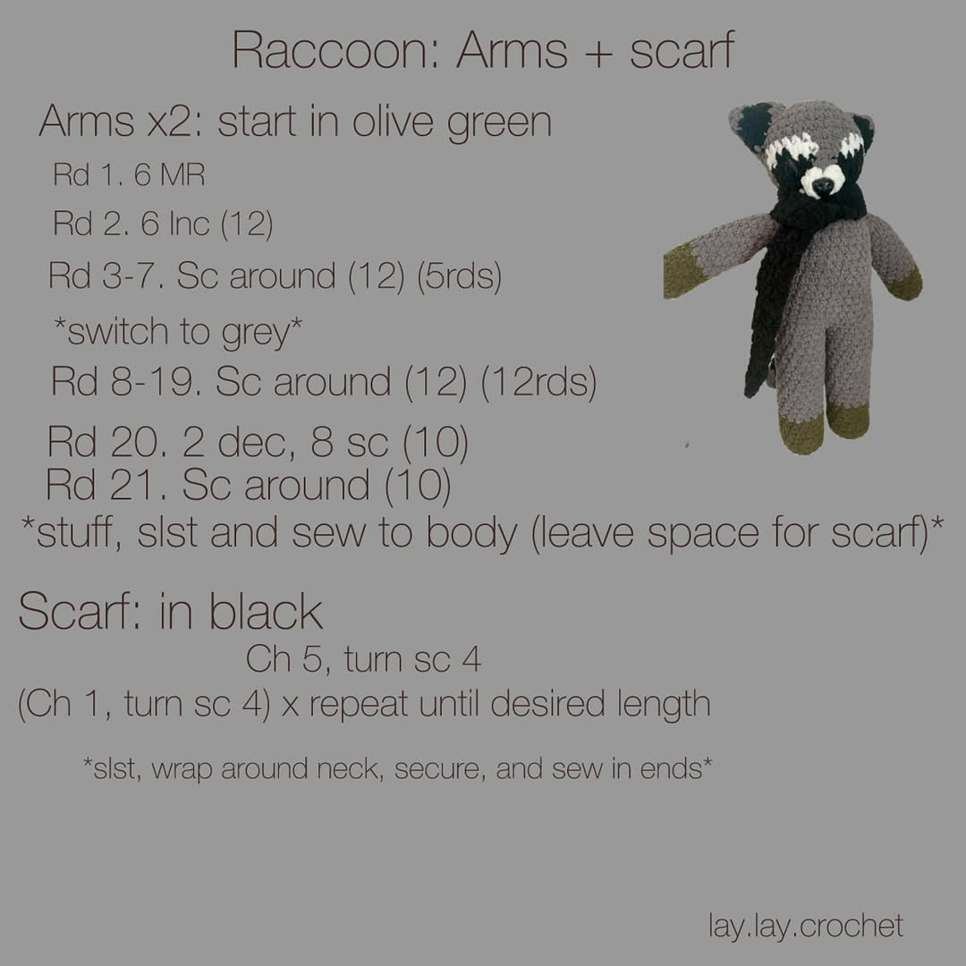 Create Adorable Fox and Raccoon Crochet Plushies with This Free Pattern