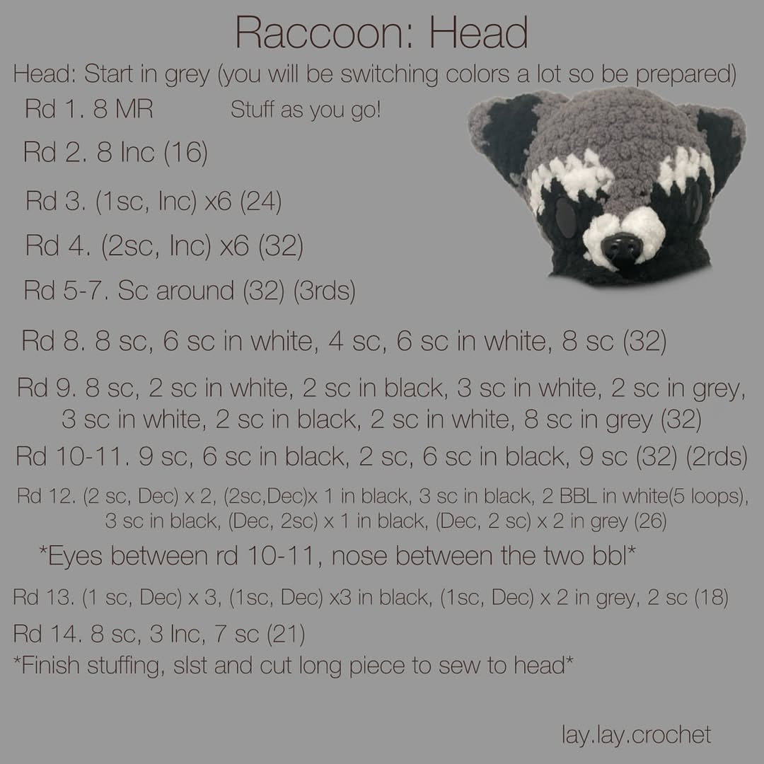 Create Adorable Fox and Raccoon Crochet Plushies with This Free Pattern