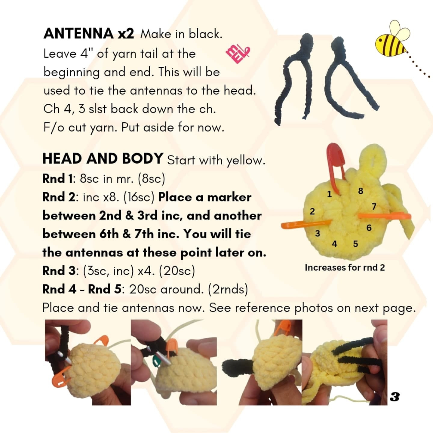 Create Cute No-Sew Plush Bumblebees with This Free Crochet Pattern