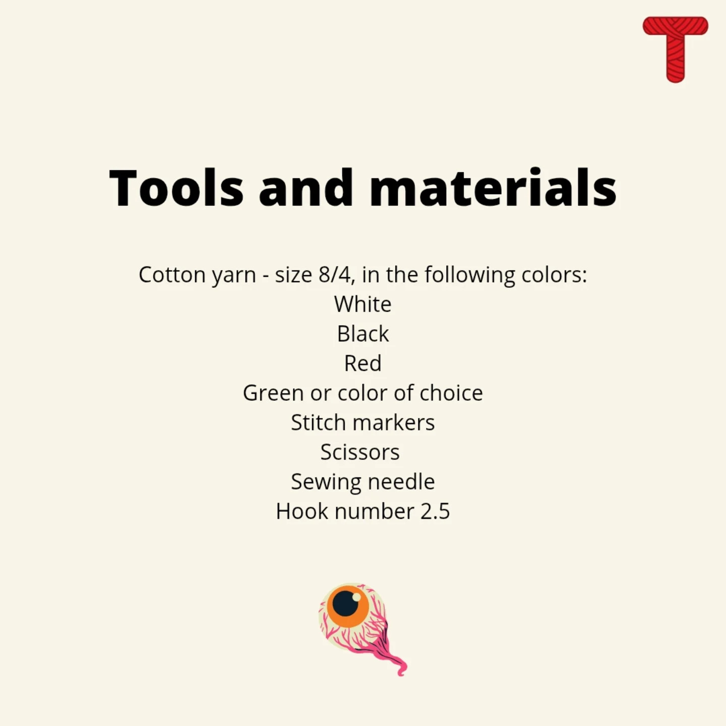 Create Spooky Eyeball Coasters with this Free Crochet Pattern