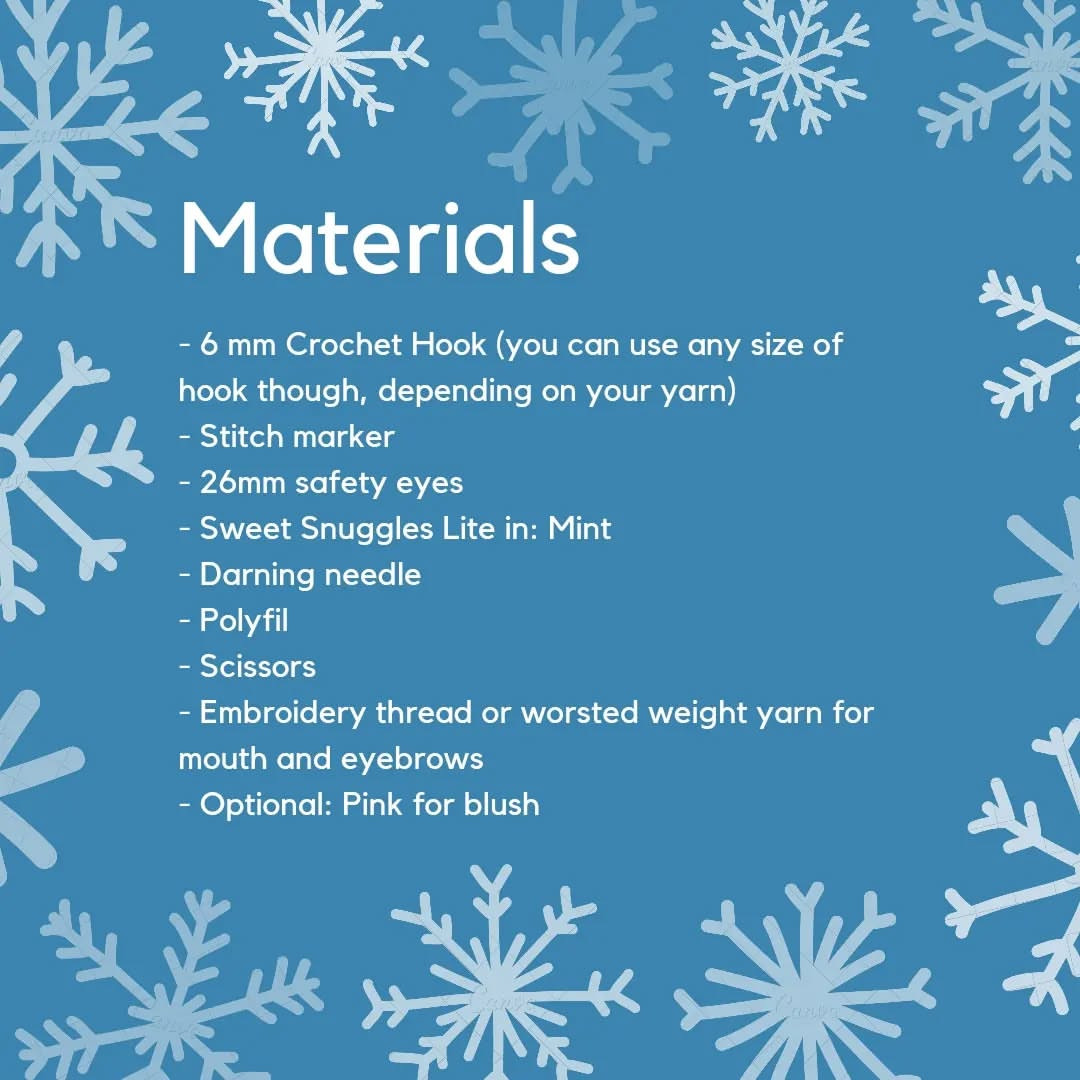 Create Steve the Melted Snowflake Crochet Pattern