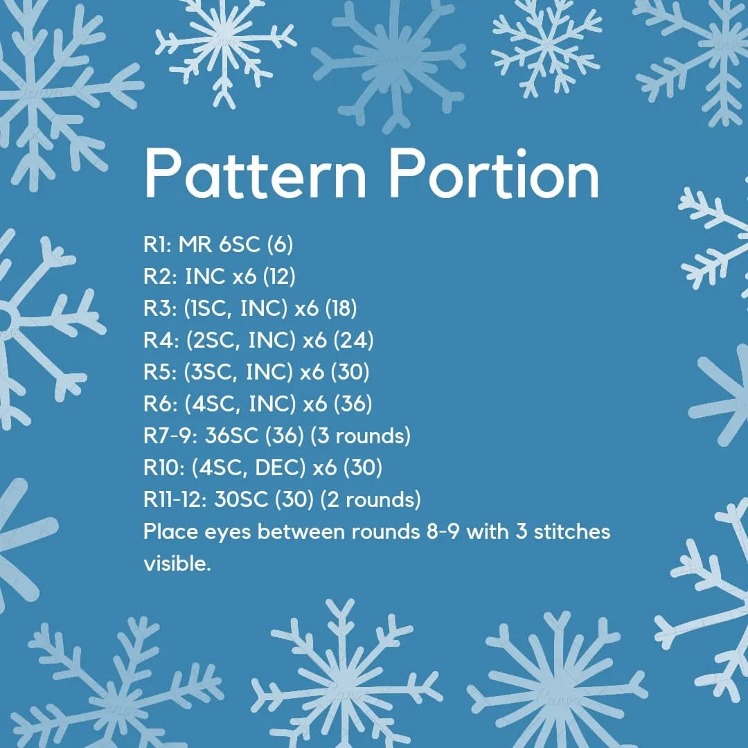 Create Steve the Melted Snowflake Crochet Pattern