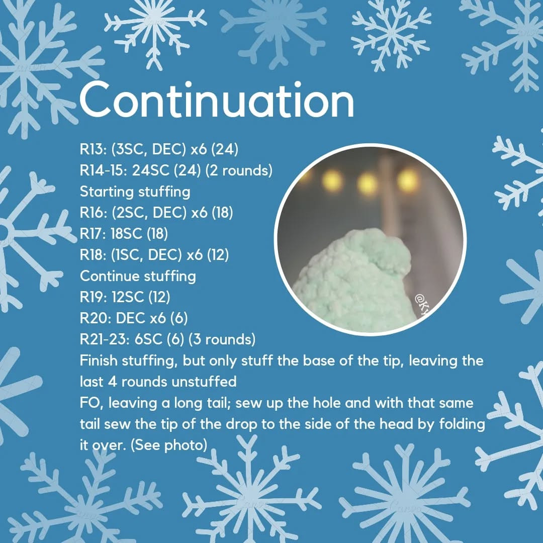 Create Steve the Melted Snowflake Crochet Pattern