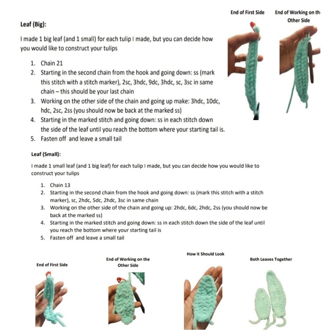 Create Vibrant Tulips with No Sew Tara Crochet Pattern