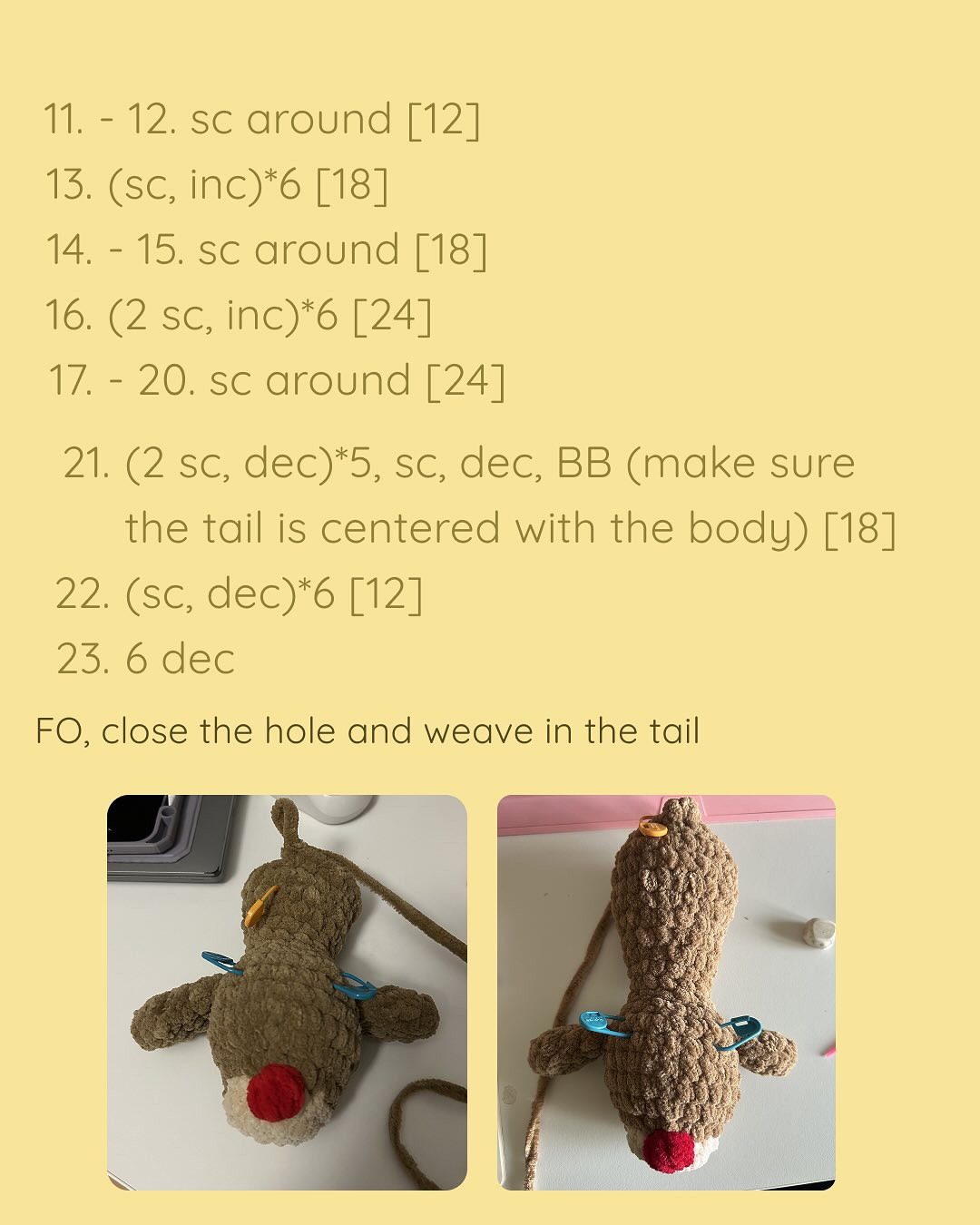 Create Your Own Adorable Crochet Reindeer with This Free Pattern