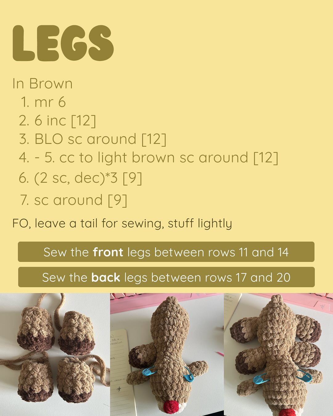 Create Your Own Adorable Crochet Reindeer with This Free Pattern