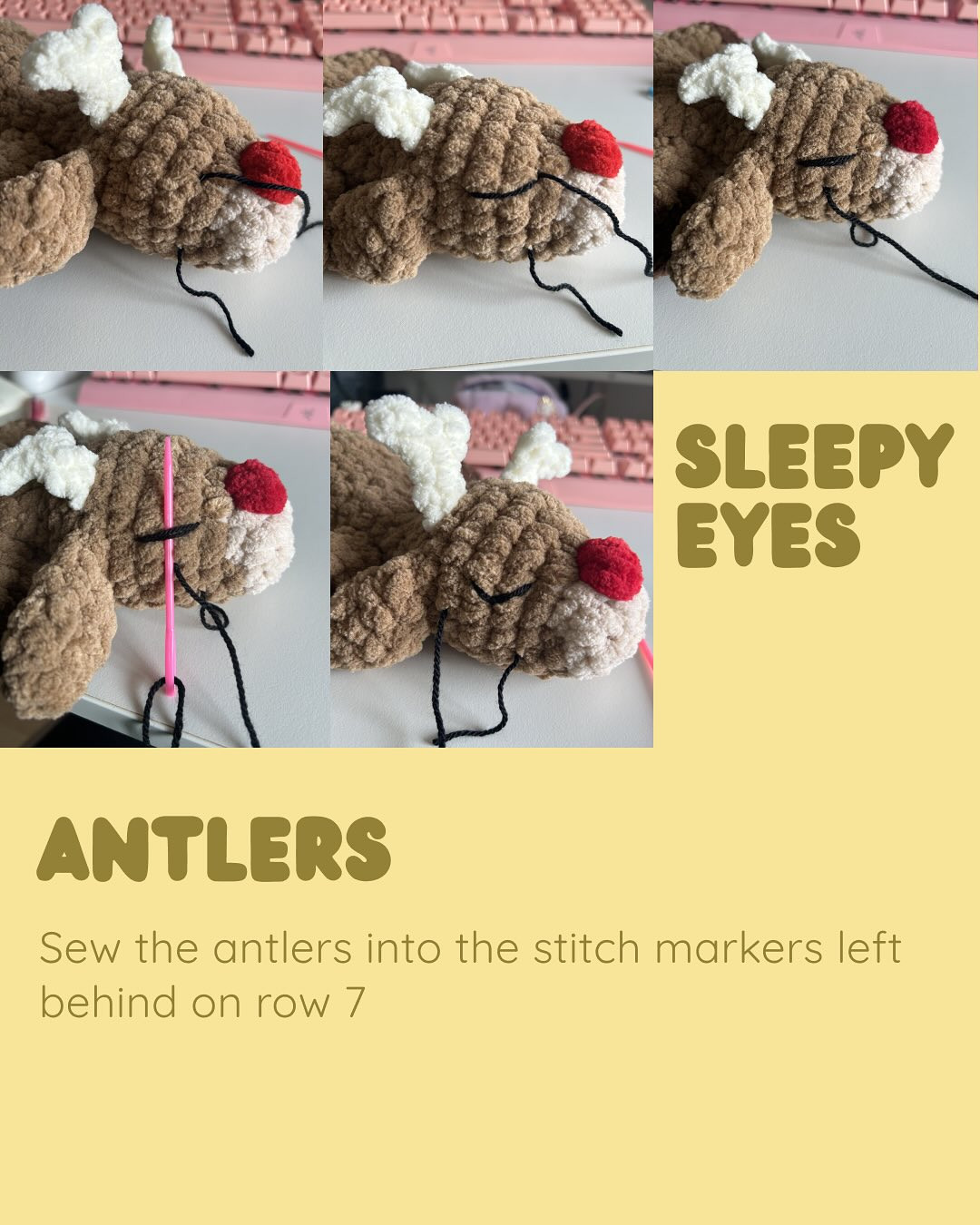 Create Your Own Adorable Crochet Reindeer with This Free Pattern