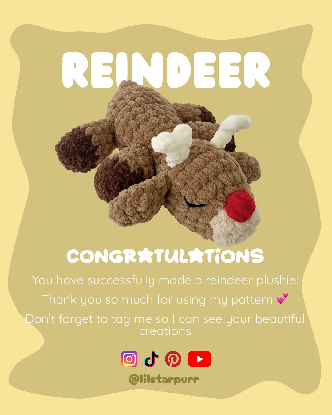 Create Your Own Adorable Crochet Reindeer with This Free Pattern