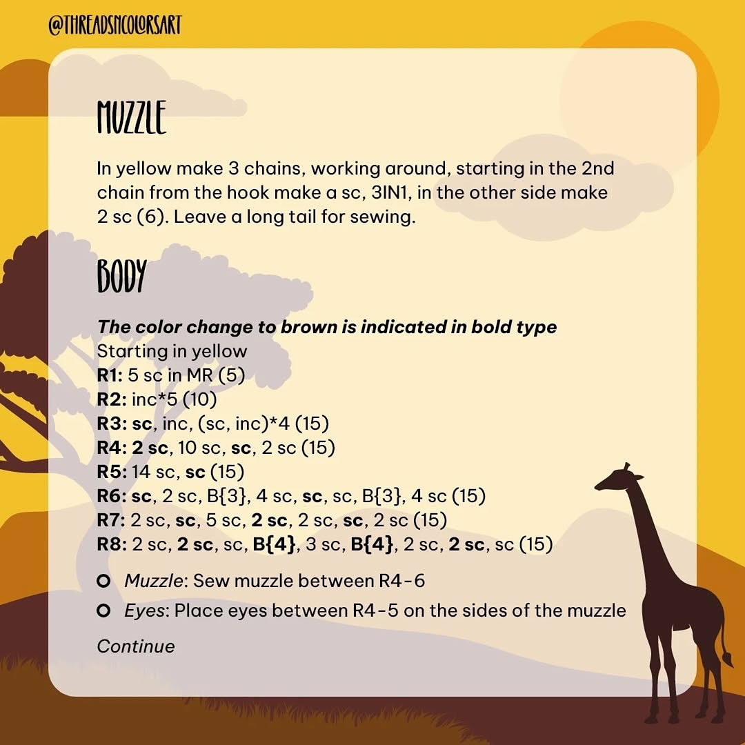 Create Your Own Adorable Giraffe Keychain with This Free Pattern