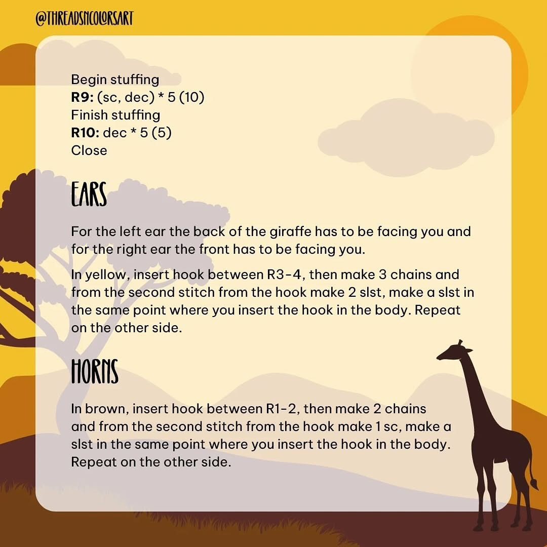 Create Your Own Adorable Giraffe Keychain with This Free Pattern