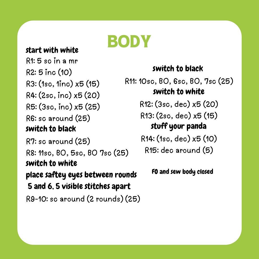 Create Your Own Adorable Low-Sew Crochet Panda with Free Pattern