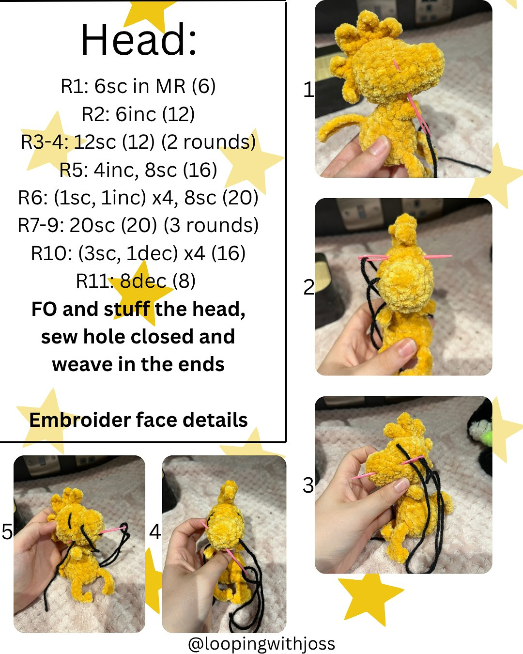 Create Your Own Adorable Woodstock with Easy Crochet Pattern!