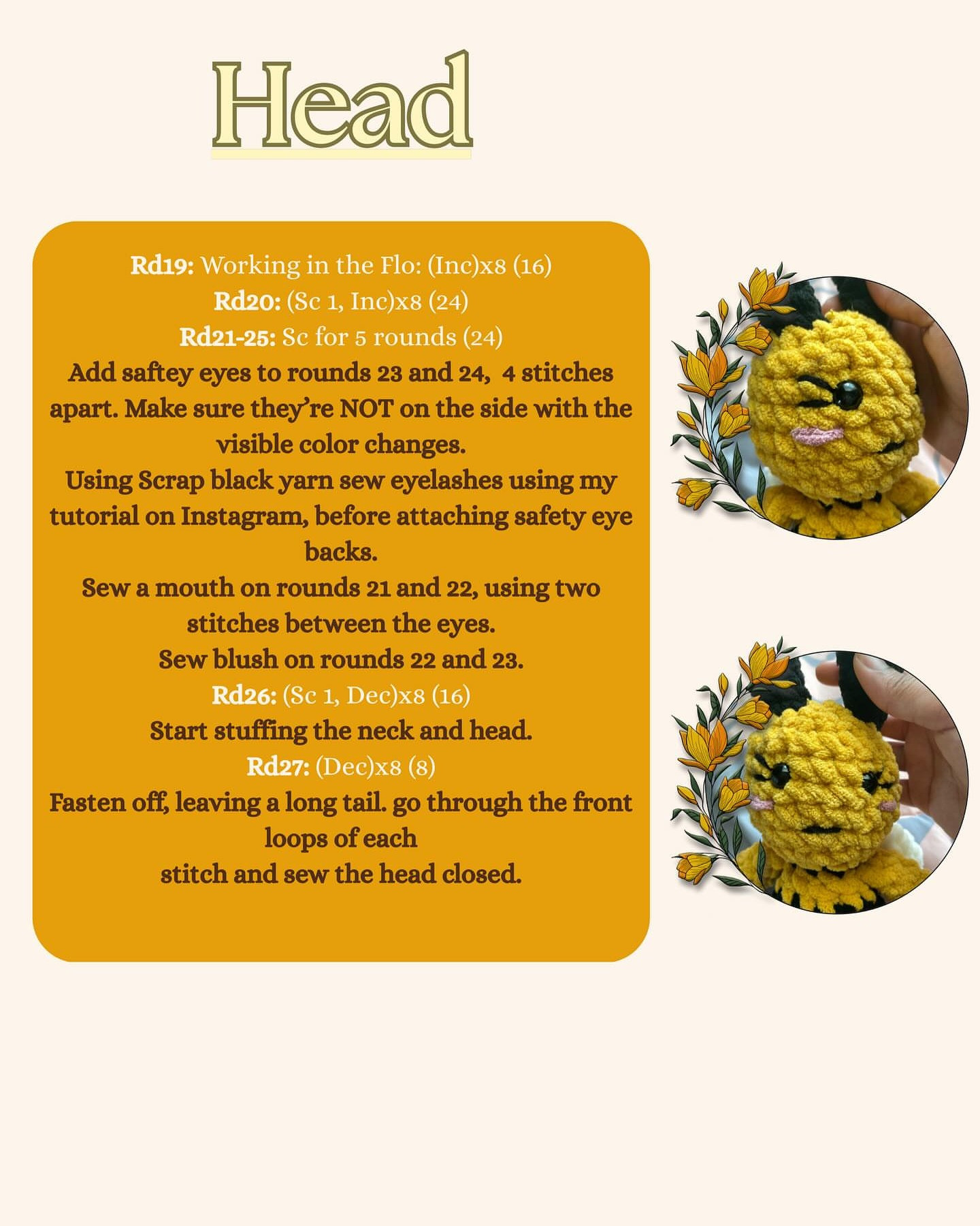 Create Your Own Beatrice the Bee with This Free Crochet Pattern